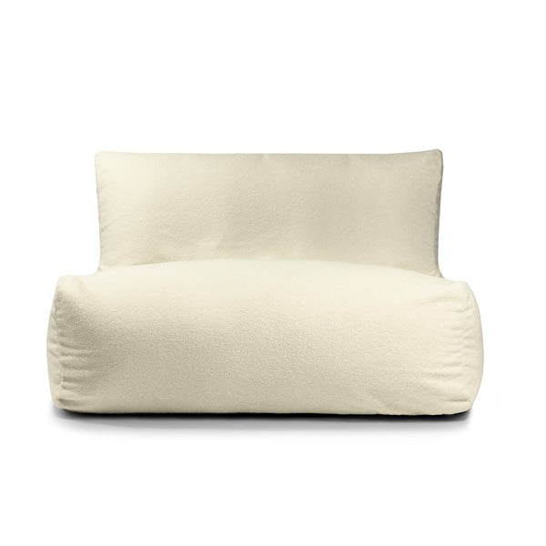 Kremno bela vreča za sedenje iz tkanine bouclé Sofa Seat Lounge – SLOWDOWN-image-2