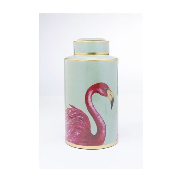 Okrasna škatla Kare Design Flamingi, višina 39 cm