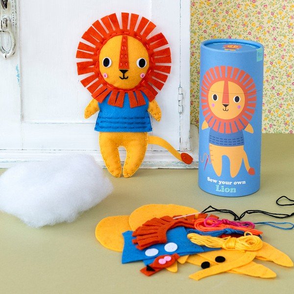 Komplet za ustvarjanje Sew Your Own Lion – Rex London-image-1
