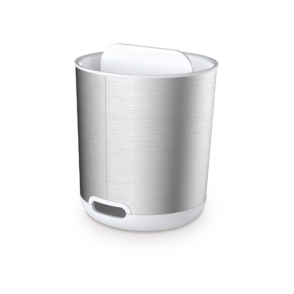 Lonček za zobne ščetke iz nerjavečega jekla v srebrni barvi Duo Steel – Joseph Joseph-image-3