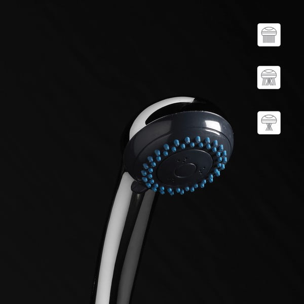 Glava za tuš s cevjo ø 7 cm Hydro – douceur d'intérieur-image-4