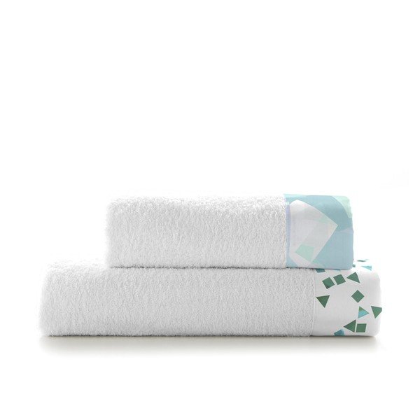 Komplet 2 bombažnih brisač Blanc Rain-image-1
