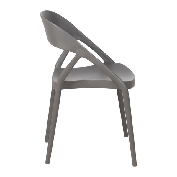 Sivi plastični jedilni stoli v kompletu 2 ks – Ixia-image-4