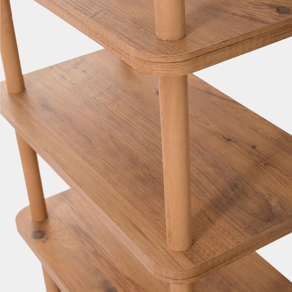 Knjižna polica v borovem dekorju 80x168,5 cm Step - Kalune Design-image-4