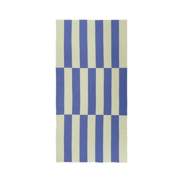 Svetlo rumena/modra bombažna brisača za na plažo 100x160 cm Su – noo.ma