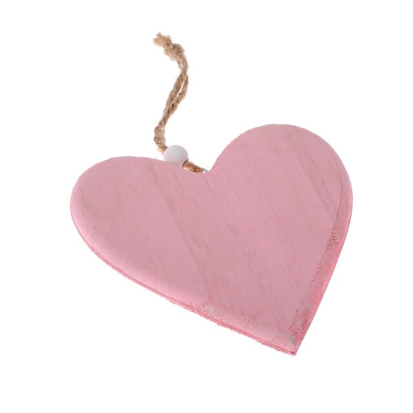 Roza lesena viseča dekoracija Dakls So Cute Heart