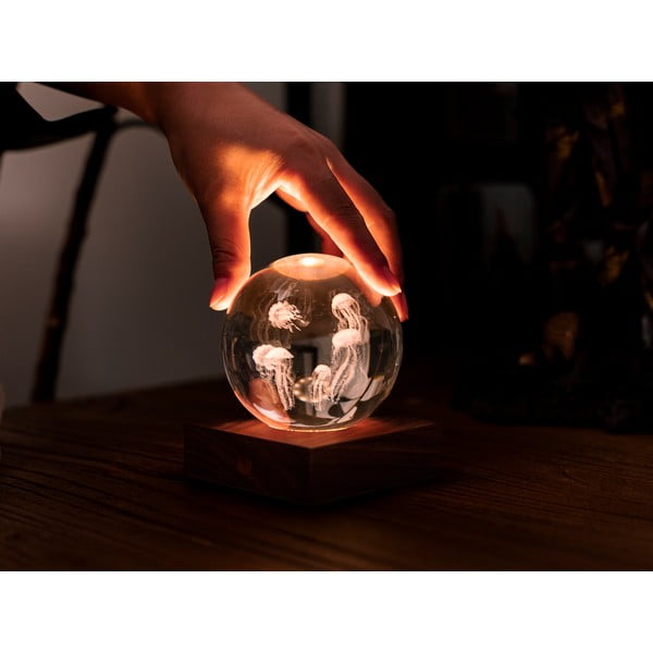 Temno rjava svetlobna dekoracija na USB Amber – Gingko-image-4