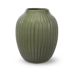 Temno zelena keramična vaza Kähler Design, višina 25,5 cm