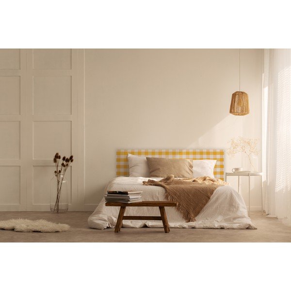 Rumeno oblazinjeno vzglavje 165x52 cm Billie – Really Nice Things-image-2