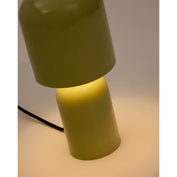 Zelena namizna svetilka s kovinskim senčilom (višina 28 cm) Monze – Kave Home-image-3