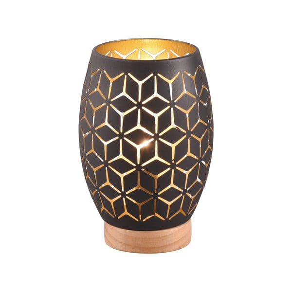 Črna namizna svetilka (višina 21 cm) Bidar – Trio-image-1