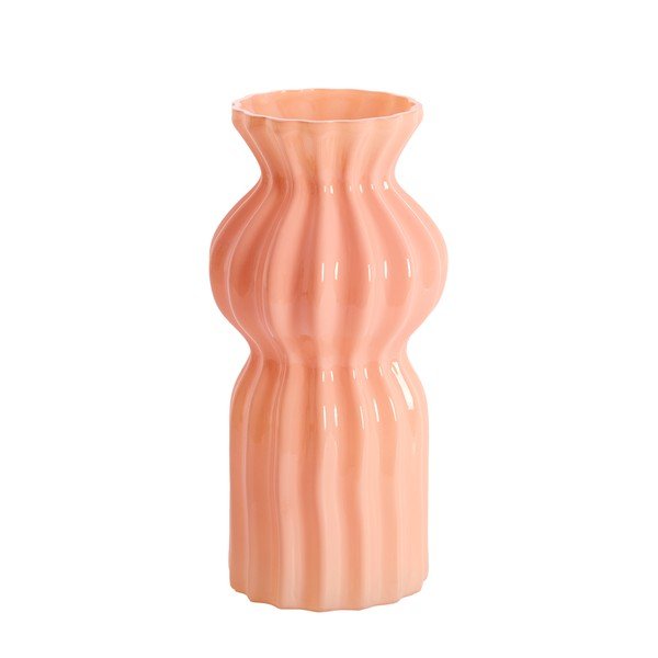 Rožnata steklena vaza (višina 28 cm) Terento – Light & Living