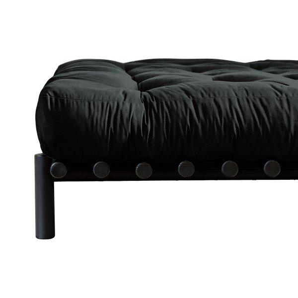 Črni borov posteljni okvir Karup Design Pace Black, 140 x 200 cm-image-3