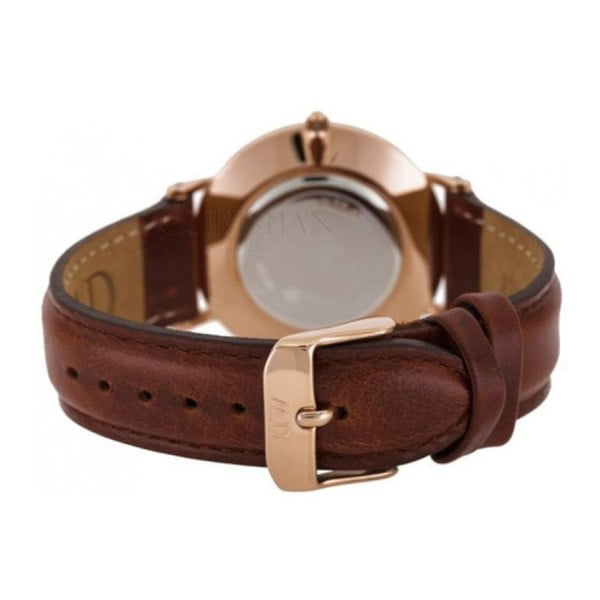 Ženska ura z usnjenim pasom in detaljli v rožnato zlati barvi Daniel Wellington St Mawes, ⌀ 34 mm-image-1