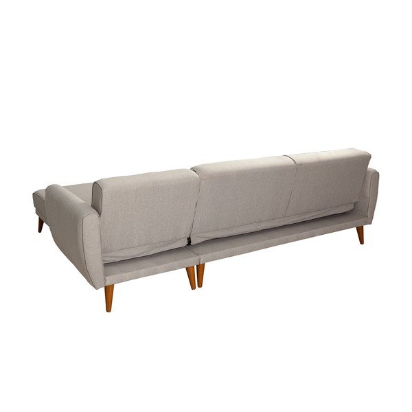 Bež raztegljiva kotna sedežna garnitura Aria – Balcab Home-image-4