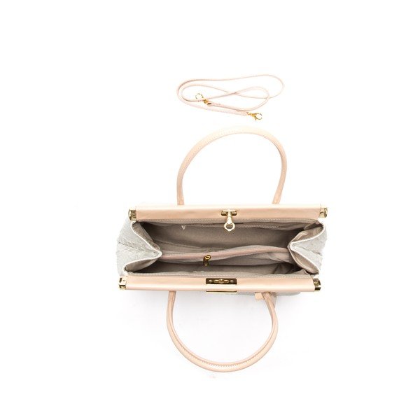Usnjena torbica Anna Luchini 825 Beige-image-3