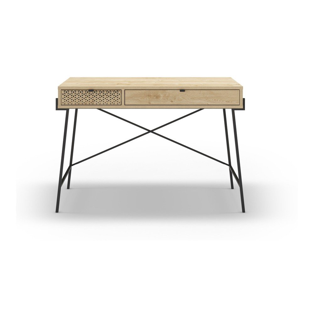 Pisalna miza v hrastovem dekorju 60x110 cm Ecrin