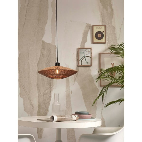 Viseča svetilka v naravni barvi s senčnikom iz jute ø 40 cm Iguazu – Good&Mojo-image-3