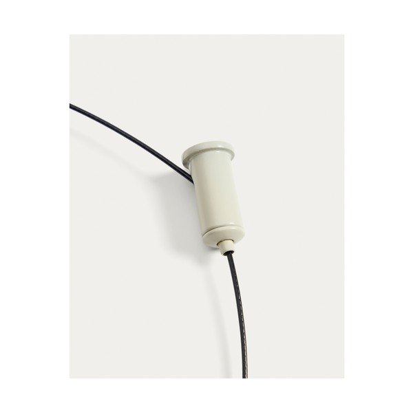 Svetlo siva LED zatemnitvena stropna svetilka s kovinskim senčilom ø 16 cm Porte – Kave Home-image-3