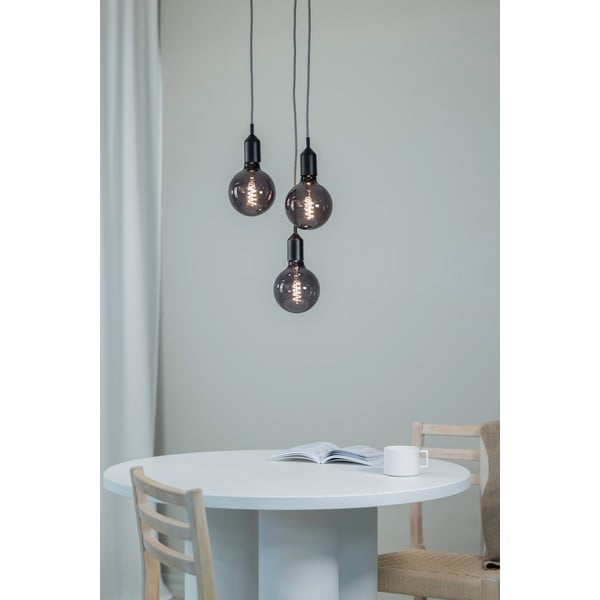 Črna viseča svetilka 25x25 cm Bronx - Markslöjd-image-1