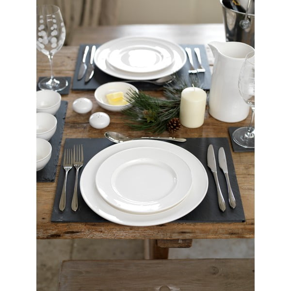 Krožnik iz belega porcelana Mikasa Ridget, ø 22 cm-image-4