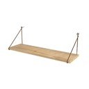 Polica v hrastovem dekorju v naravni barvi 72 cm Armoni – Kalune Design