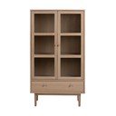 Vitrina iz hrastovega dekorja 80x145 cm Aston - Actona