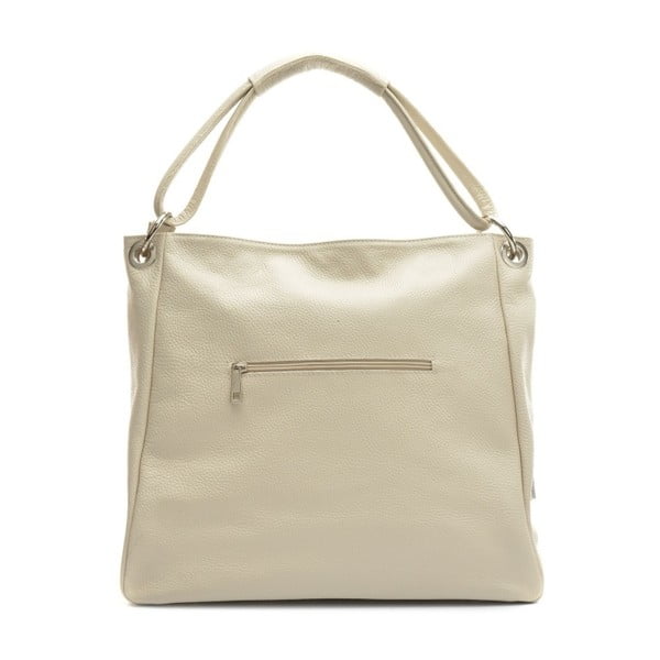 Bež usnjena torbica Anna Luchini Srumla-image-4