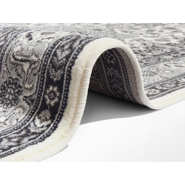 Kremno siva preproga Nouristan Parun Tabriz, 80 x 250 cm-image-1