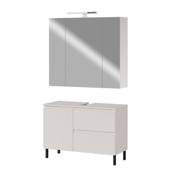 Kremno bel komplet pohištva za kopalnico Salinas – Germania