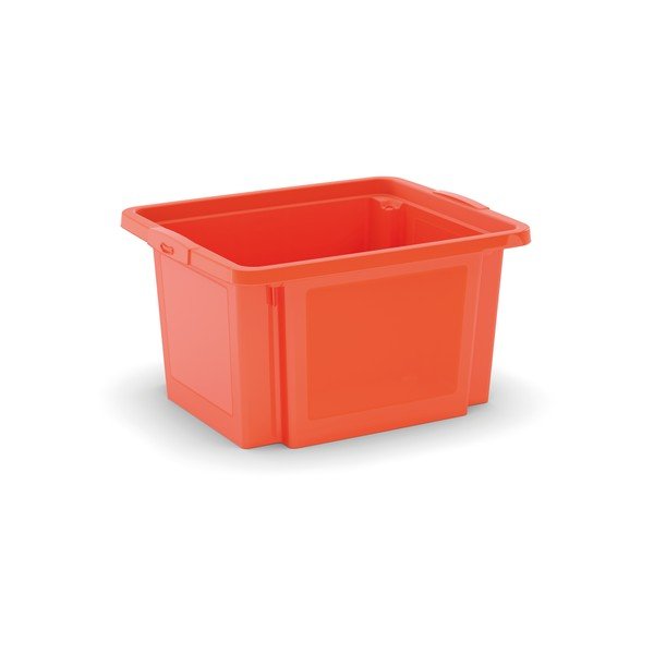Oranžna plastična škatla za shranjevanje 42x35x23 cm H-Box S – KIS