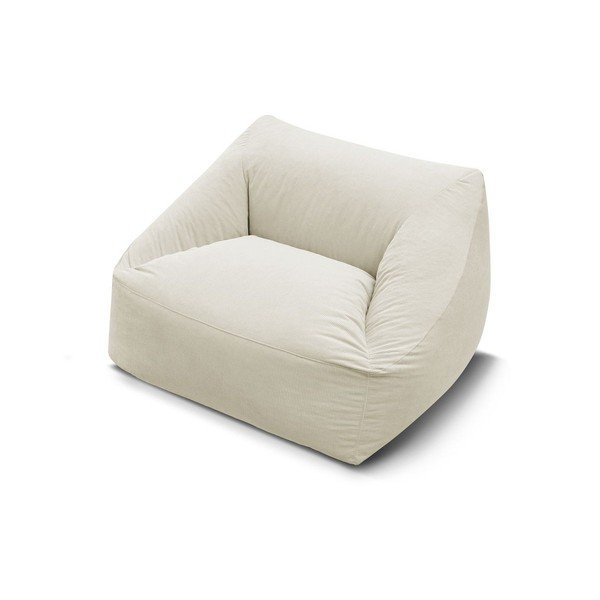 Bež vreča za sedenje iz rebrastega žameta Lilibet – Bobochic Paris-image-3