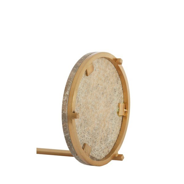 Okrogla stranska mizica z marmorno mizno ploščo ø 26 cm Leda – Light & Living-image-4