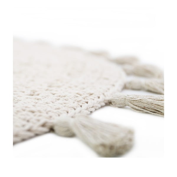Kremno bela otroška preproga ø 120 cm Nila Ecru – Nattiot-image-4