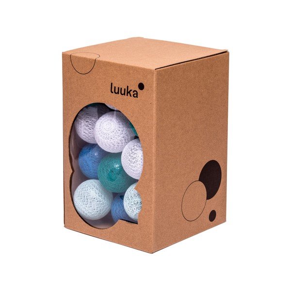 Svetlobna veriga s turkiznimi in belimi LED žarnicami LUKKA, 30 luči-image-3