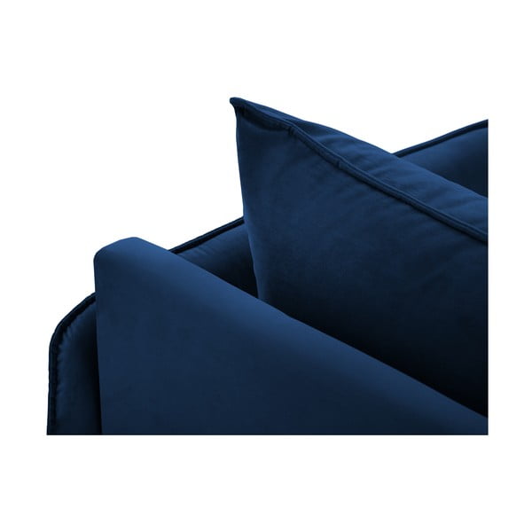 Modri žametni ležalnik (desni kot) Vienna - Cosmopolitan Design-image-4