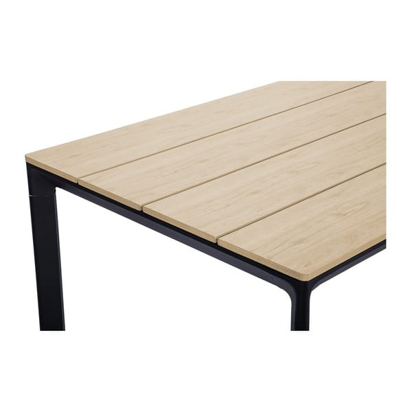 Komplet 4 črnih jedilnih stolov Kai in mize Thor v naravni barvi - Bonami Essentials-image-4