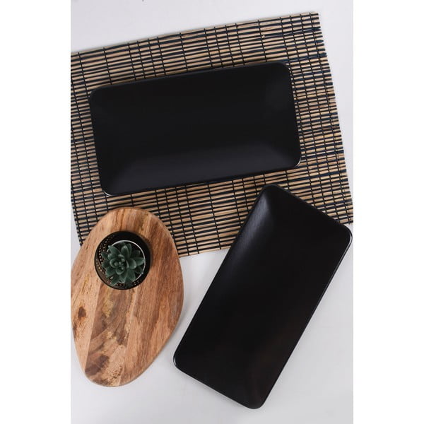 Črni lončeni krožniki v kompletu 2 ks – Hermia-image-1