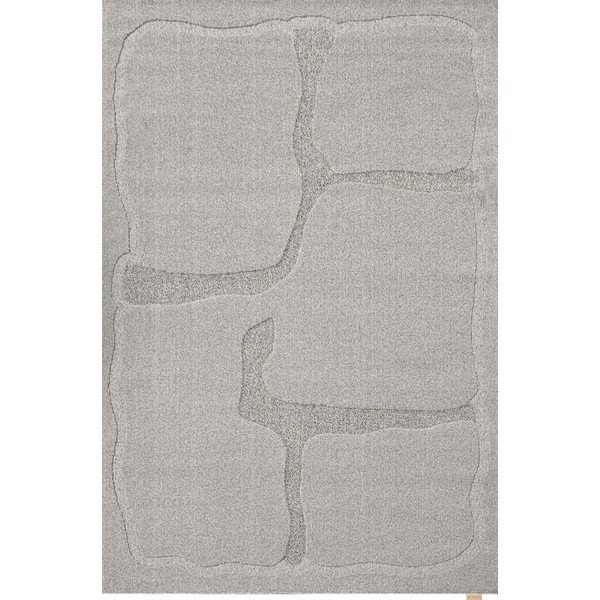 Siva volnena preproga 200x300 cm Morphic Organica – Agnella