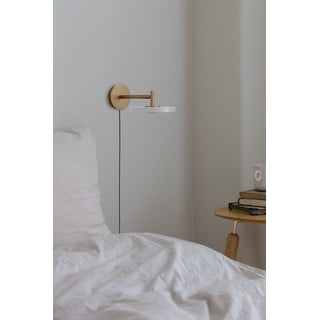 Kremno bela LED zatemnitvena stenska svetilka ø 15 cm Asteria Wall Short – UMAGE