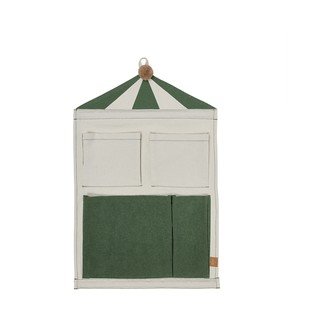 Zelen/kremno bel tekstilni viseči organizator 40x1x60 cm Circus – OYOY Mini