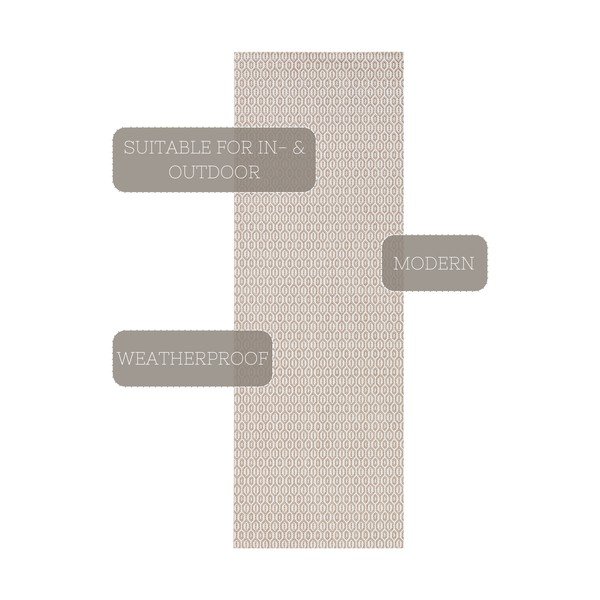 Siva zunanja preproga NORTHRUGS Coin, 80 x 200 cm-image-3