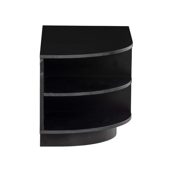 Črna modularna TV omarica iz masivnega bora 78x40 cm Finca – WOOOD-image-4