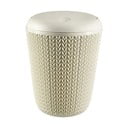 Beli kopalniški koš za smeti Curver Knit, 7 l