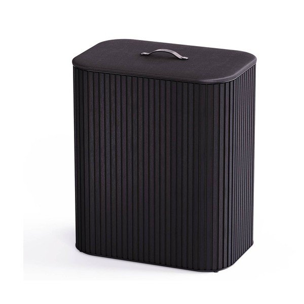 Črn koš za perilo 2x45 l iz bambusa Tota Luxe – Joseph Joseph-image-3