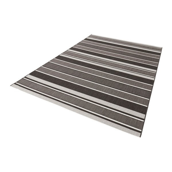 Črna zunanja preproga NORTHRUGS Strap, 200 x 290 cm-image-1