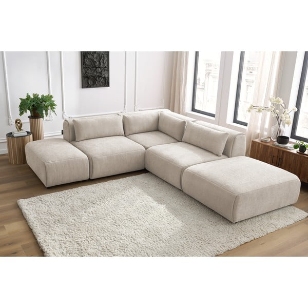 Bež kotni kavč (obojestranski) Jeanne - Bobochic Paris-image-1