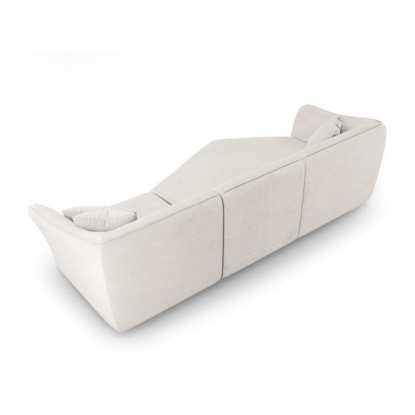 Črna žametna kotna sedežna garnitura Tokyo – Cosmopolitan Design-image-3