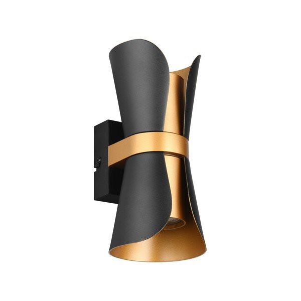 Črno-bronasta stenska svetilka Coat – Trio-image-2