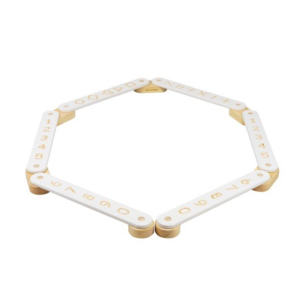 Bela čutna pot iz masivnega bora 10x408x5 cm Montessori – Meowbaby